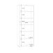 Aktenschrank >Tembi< in Weiß - 73.7x197.5x34.8cm (BxHxT)