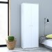 Aktenschrank >Tembi< in Weiß - 73.7x197.5x34.8cm (BxHxT)