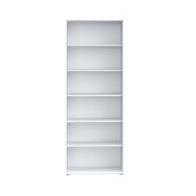 Regal >Tembi< in Weiß - 73.7x197.5x34.8cm (BxHxT)