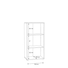 Regal >Tembi< in Sonoma-Eiche - 54x111.1x34.8cm (BxHxT)