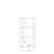 Regal >Tembi< in Sonoma-Eiche - 54x111.1x34.8cm (BxHxT)