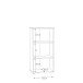 Regal >Tembi< in Sonoma-Eiche - 54x111.1x34.8cm (BxHxT)