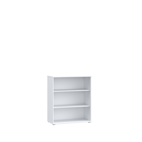 Regal >Tembi< in Weiß - 73.7x85.5x34.8cm (BxHxT)