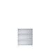 Regal >Tembi< in Weiß - 73.7x85.5x34.8cm (BxHxT)