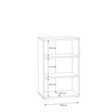 Regal >Tembi< in Sonoma-Eiche - 54x85.5x34.8cm (BxHxT)