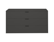 Kommode >Boulder< in Anthrazit matt Lack -...