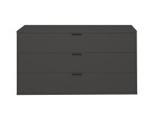 Kommode >Boulder< in Anthrazit matt Lack BG - 119x67x45cm (BxHxT)