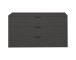 Kommode >Boulder< in Anthrazit matt Lack BG - 119x67x45cm (BxHxT)