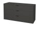 Kommode >Boulder< in Anthrazit matt Lack BG - 119x67x45cm (BxHxT)