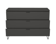 Kommode >Boulder< in Anthrazit matt Lack DB - 119x82x45cm (BxHxT)