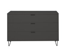 Kommode >Boulder< in Anthrazit matt Lack DB - 119x82x45cm (BxHxT)