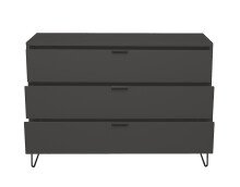 Kommode >Boulder< in Anthrazit matt Lack DB - 119x82x45cm (BxHxT)