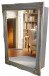 Badezimmerspiegelschrank >Sumner< in silber - 60x80x20cm (BxHxT)