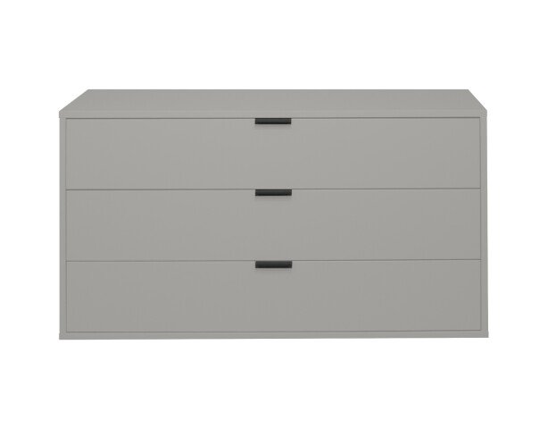 Kommode >Boulder< in Kreidegrau matt Lack BG - 119x67x45cm (BxHxT)