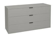 Kommode >Boulder< in Kreidegrau matt Lack BG - 119x67x45cm (BxHxT)