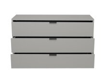 Kommode >Boulder< in Kreidegrau matt Lack BG - 119x67x45cm (BxHxT)