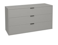 Kommode >Boulder< in Kreidegrau matt Lack BG - 119x67x45cm (BxHxT)
