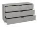 Kommode >Boulder< in Kreidegrau matt Lack BG - 119x67x45cm (BxHxT)