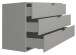 Kommode >Boulder< in Kreidegrau matt Lack BG - 119x67x45cm (BxHxT)