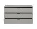 Kommode >Boulder< in Kreidegrau matt Lack BG - 119x67x45cm (BxHxT)