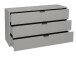 Kommode >Boulder< in Kreidegrau matt Lack BG - 119x67x45cm (BxHxT)