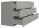 Kommode >Boulder< in Kreidegrau matt Lack BG - 119x67x45cm (BxHxT)