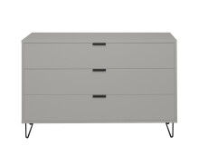 Kommode >Boulder< in Kreidegrau matt Lack DB - 119x82x45cm (BxHxT)