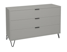 Kommode >Boulder< in Kreidegrau matt Lack DB - 119x82x45cm (BxHxT)