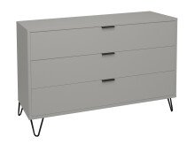 Kommode >Boulder< in Kreidegrau matt Lack DB - 119x82x45cm (BxHxT)