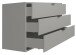 Kommode >Boulder< in Kreidegrau matt Lack DB - 119x82x45cm (BxHxT)