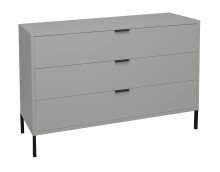 Kommode >Boulder< in Kreidegrau matt Lack QF - 119x82x45cm (BxHxT)