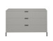 Kommode >Boulder< in Kreidegrau matt Lack QF - 119x82x45cm (BxHxT)