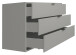 Kommode >Boulder< in Kreidegrau matt Lack QF - 119x82x45cm (BxHxT)