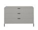 Kommode >Boulder< in Kreidegrau matt Lack QF - 119x82x45cm (BxHxT)
