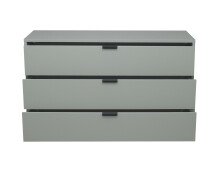 Kommode >Boulder< in Pine Green matt Lack BG - 119x67x45cm (BxHxT)