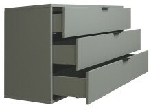 Kommode >Boulder< in Pine Green matt Lack BG - 119x67x45cm (BxHxT)