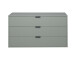 Kommode >Boulder< in Pine Green matt Lack BG - 119x67x45cm (BxHxT)