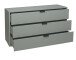 Kommode >Boulder< in Pine Green matt Lack BG - 119x67x45cm (BxHxT)