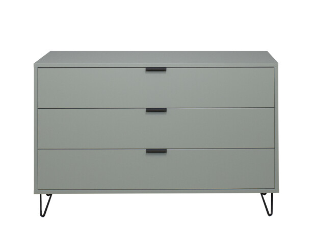 Kommode >Boulder< in Pine Green matt Lack DB - 119x82x45cm (BxHxT)