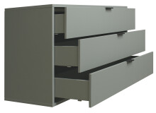 Kommode >Boulder< in Pine Green matt Lack DB - 119x82x45cm (BxHxT)