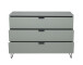 Kommode >Boulder< in Pine Green matt Lack DB - 119x82x45cm (BxHxT)