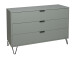 Kommode >Boulder< in Pine Green matt Lack DB - 119x82x45cm (BxHxT)