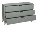 Kommode >Boulder< in Pine Green matt Lack DB - 119x82x45cm (BxHxT)