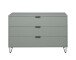 Kommode >Boulder< in Pine Green matt Lack DB - 119x82x45cm (BxHxT)