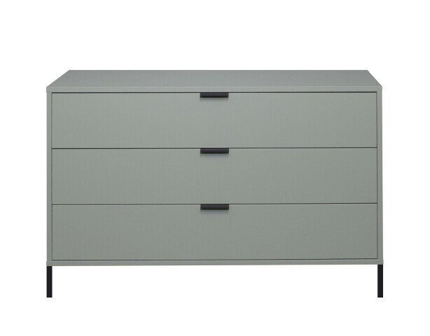 Kommode >Boulder< in Pine Green matt Lack QF - 119x82x45cm (BxHxT)