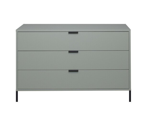 Kommode >Boulder< in Pine Green matt Lack QF - 119x82x45cm (BxHxT)