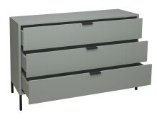 Kommode >Boulder< in Pine Green matt Lack QF - 119x82x45cm (BxHxT)