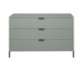 Kommode >Boulder< in Pine Green matt Lack QF - 119x82x45cm (BxHxT)
