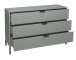 Kommode >Boulder< in Pine Green matt Lack QF - 119x82x45cm (BxHxT)