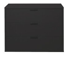 Kommode >Boulder< in Anthrazit matt Lack - 81xx45cm...